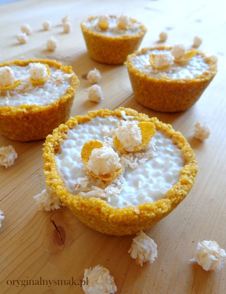 Kokosowy pudding z tapioki z imbirem