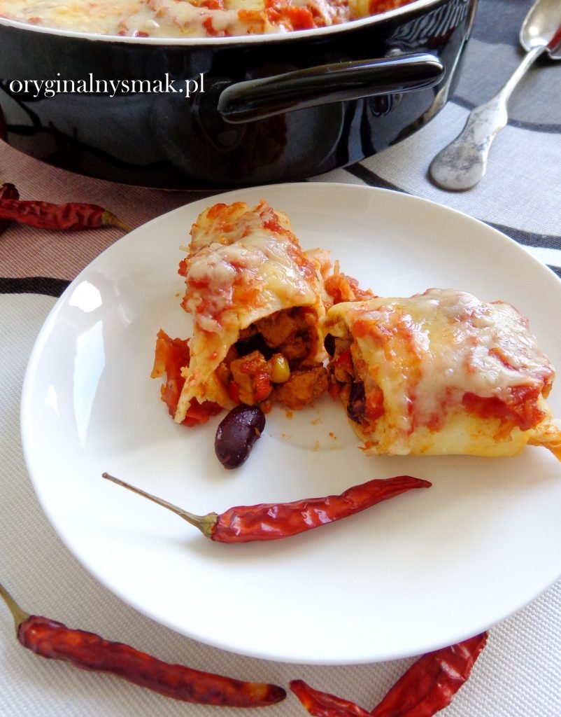 Naleśniki zapiekane po meksykańsku