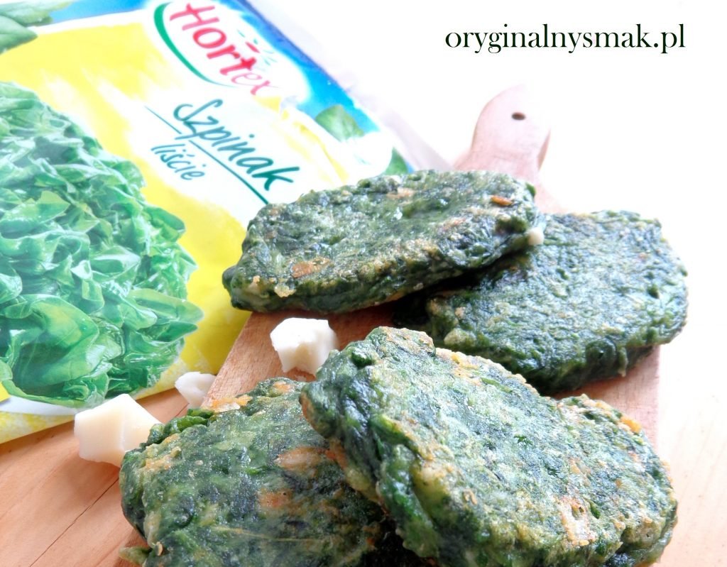 Placuszki szpinakowe z kozim serem