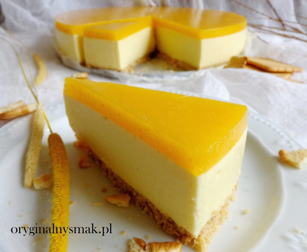 Sernik na zimno z mango Sernik na zimno z mango