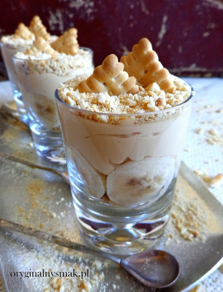 Deser bananowy z kajmakiem