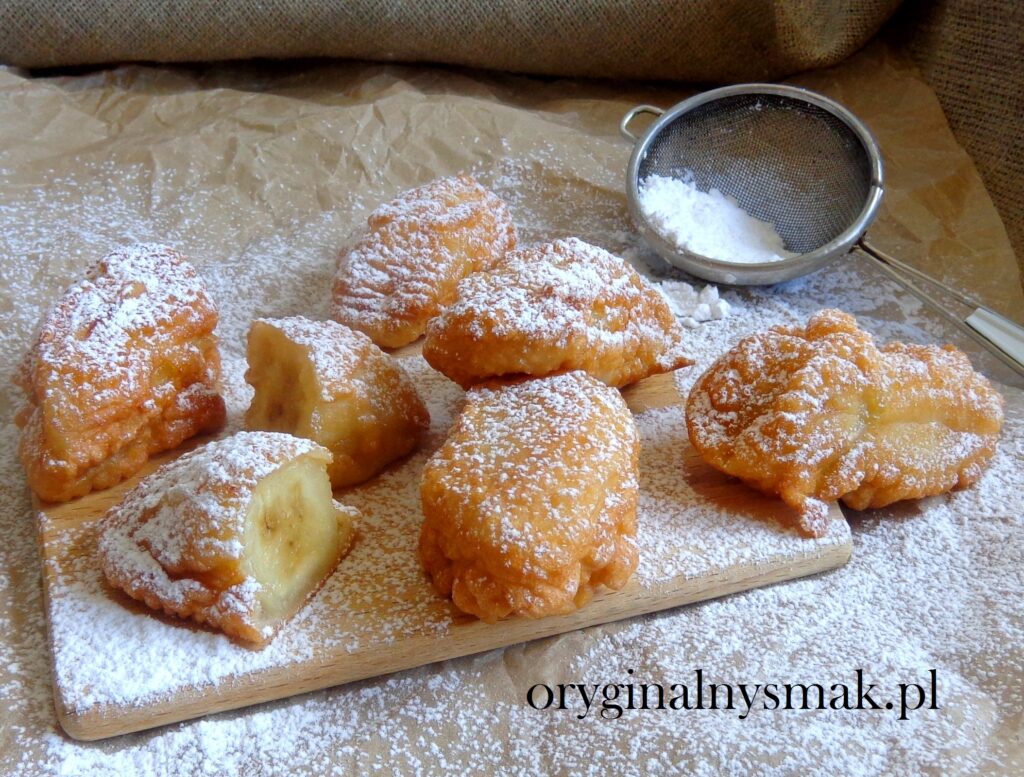 Smażone banany w cieście