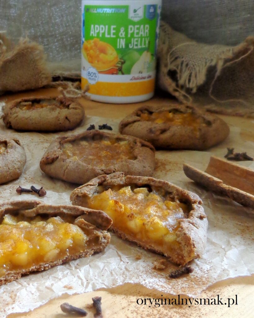 Żytnie mini galette z frużeliną jabłkowo - gruszkową