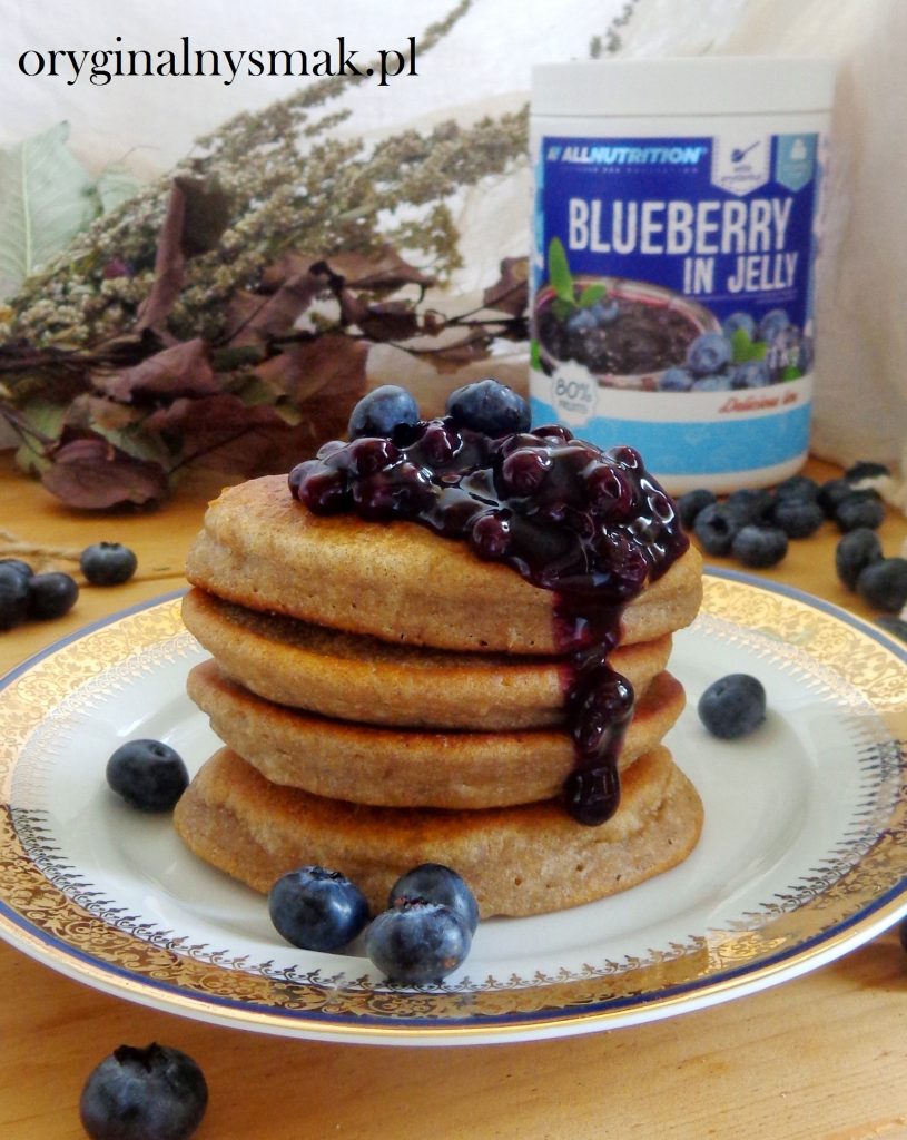 Żytnie placuszki z frużeliną jagodową