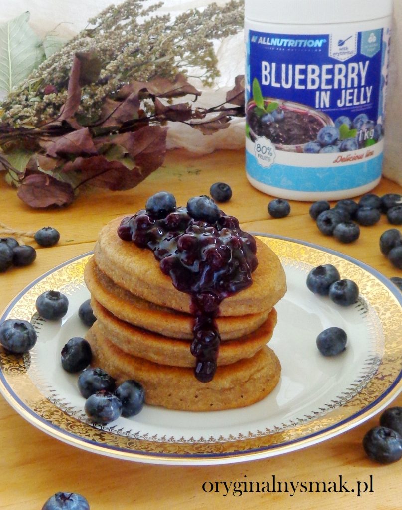 Żytnie placuszki z frużeliną jagodową