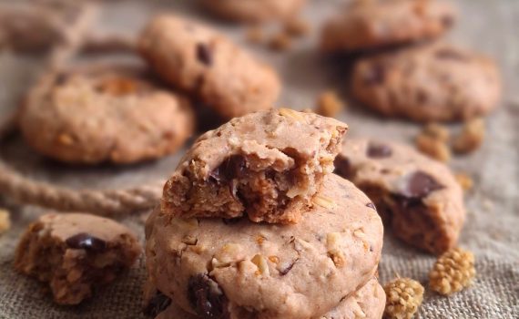 Ciasteczka z morwą, czekoladą i płatkami owsianymi