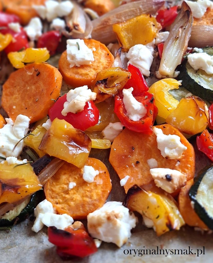 Pieczone warzywa z fetą