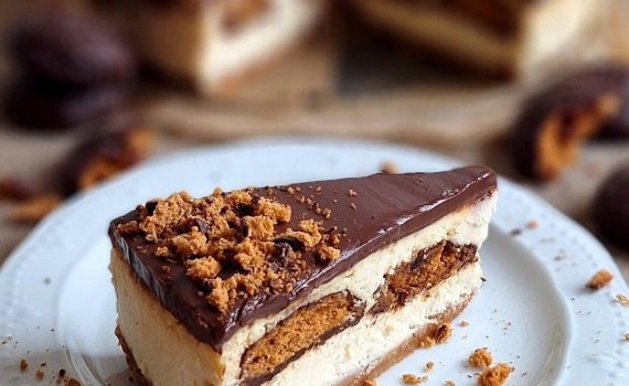 Sernik pomarańczowy z pierniczkami