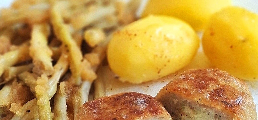 Kotlety mielone drobiowe z serkiem topionym
